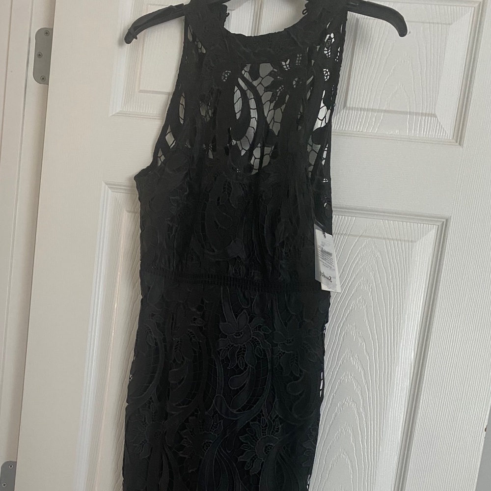 New with tag! Bardot Womens Lace Halter Midi Dress - Picture 7 of 7